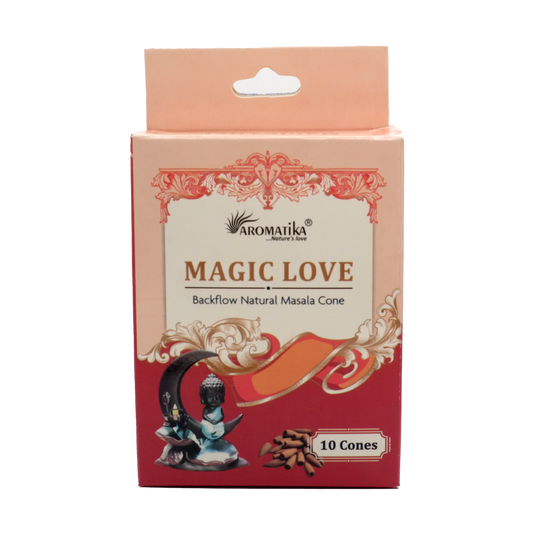 Encens naturel Magic Love en cônes - Encens inversé backflow