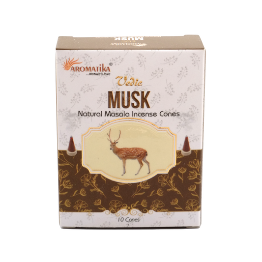 Encens naturel musc en cônes - Aromatika