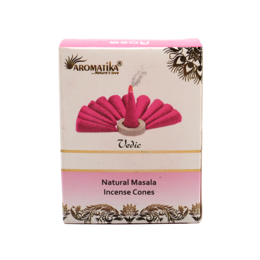 Encens naturel rose en cônes - Aromatika