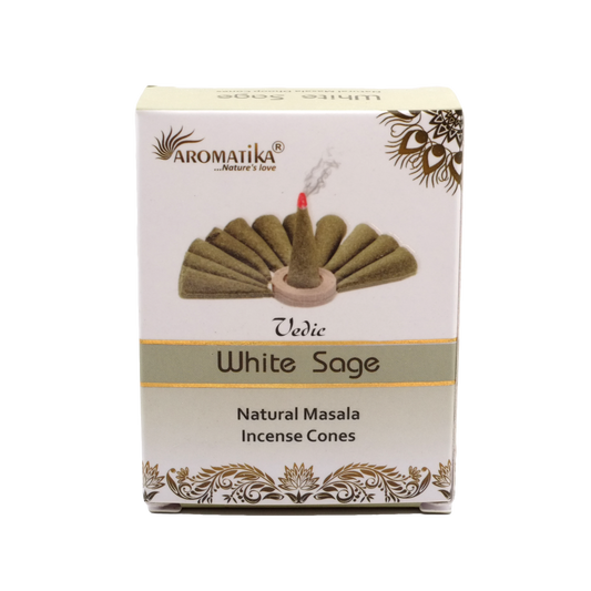 Encens naturel sauge blanche en cônes - Aromatika