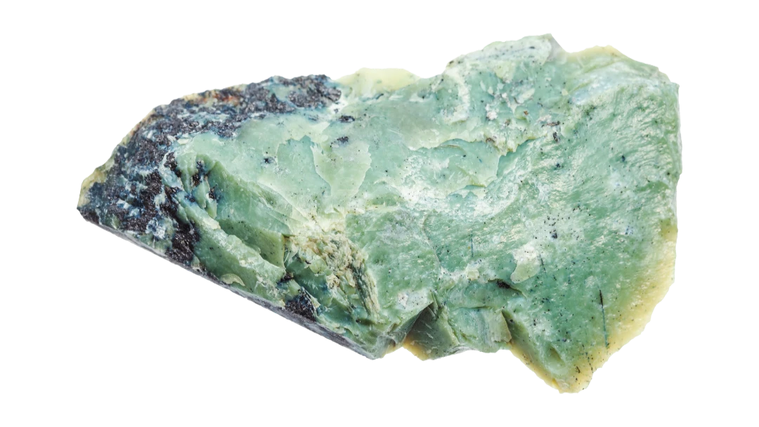 Photo d'une pierre de jade brute - Blog les vertus des pierres en lithothérapie