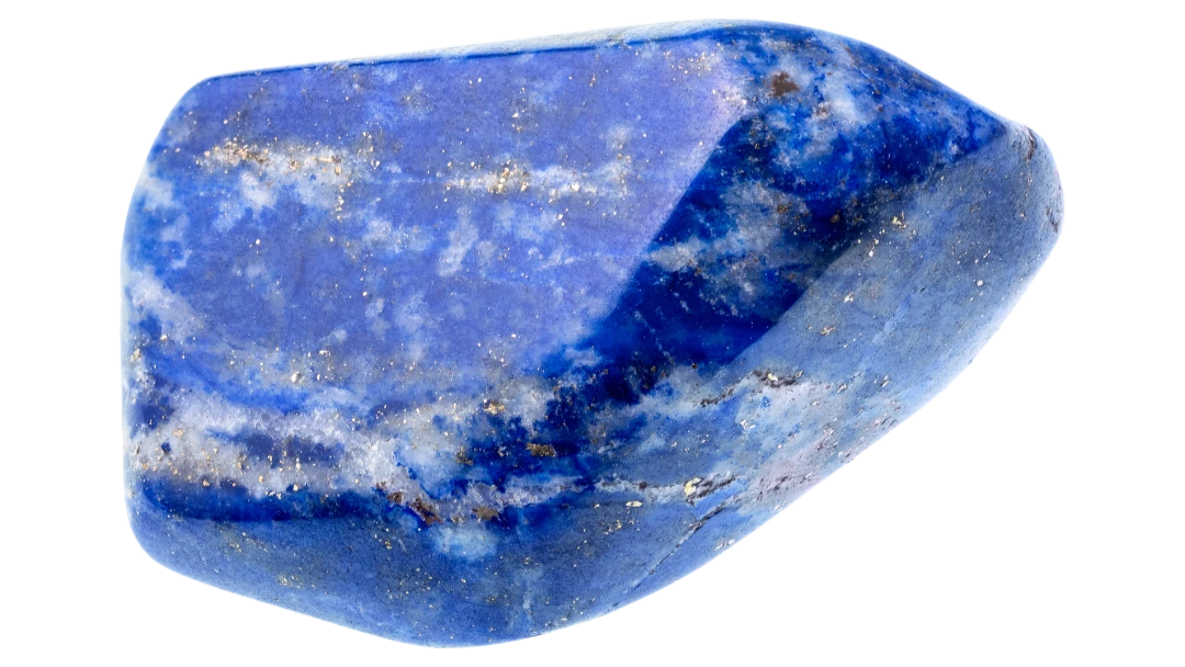 Photo d'une pierre roulée de lapis-lazuli - Blog les vertus des pierres en lithothérapie