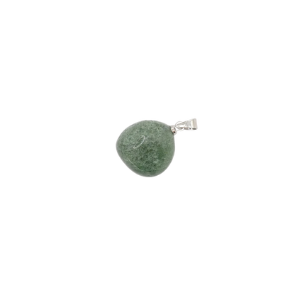 Pendentif pierre roulé en agate mousse du Brésil de qualité A