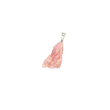 Pendentif pierre brute en rhodochrosite d'Argentine de qualité AA