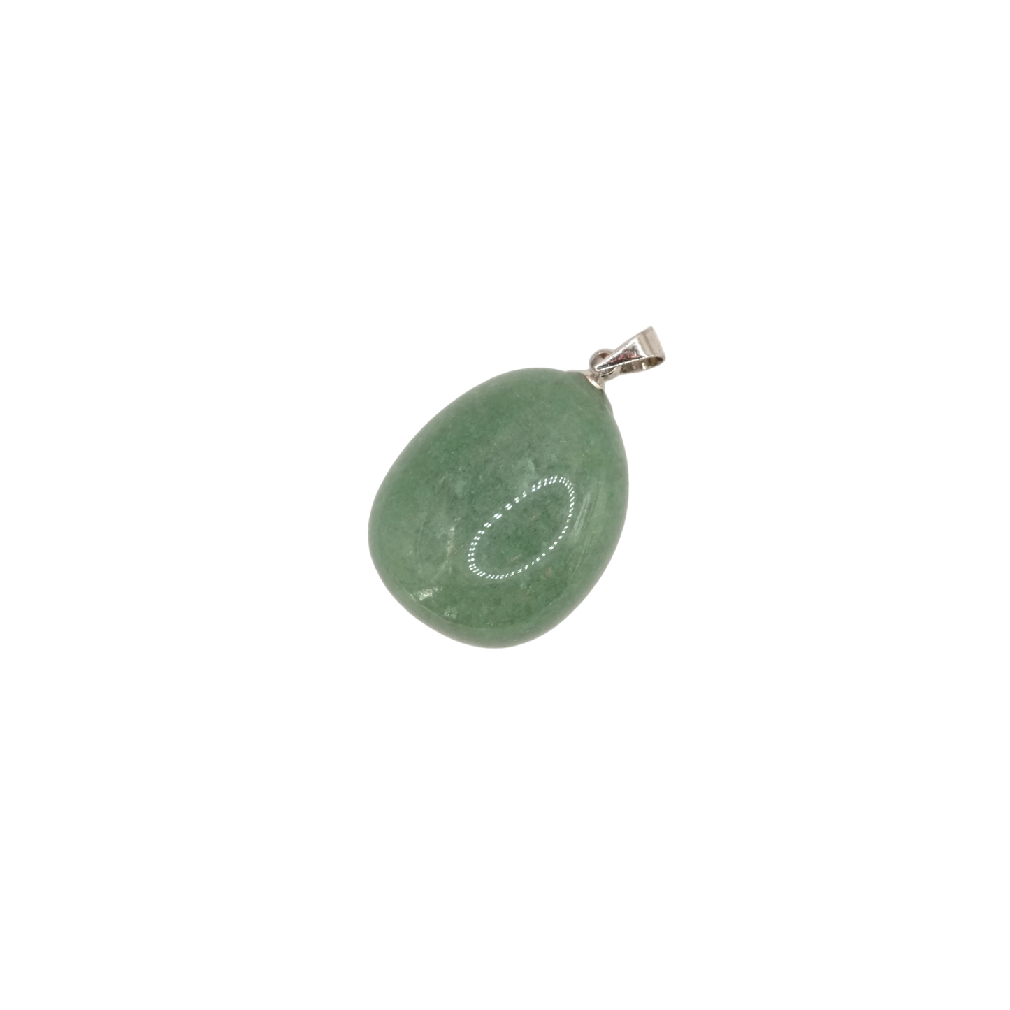 Pendentif pierre roulée en aventurine verte du Brésil de qualité A