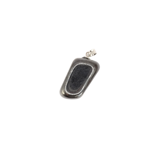 Pendentif pierre roulée en hématite de Chine de qualité A+