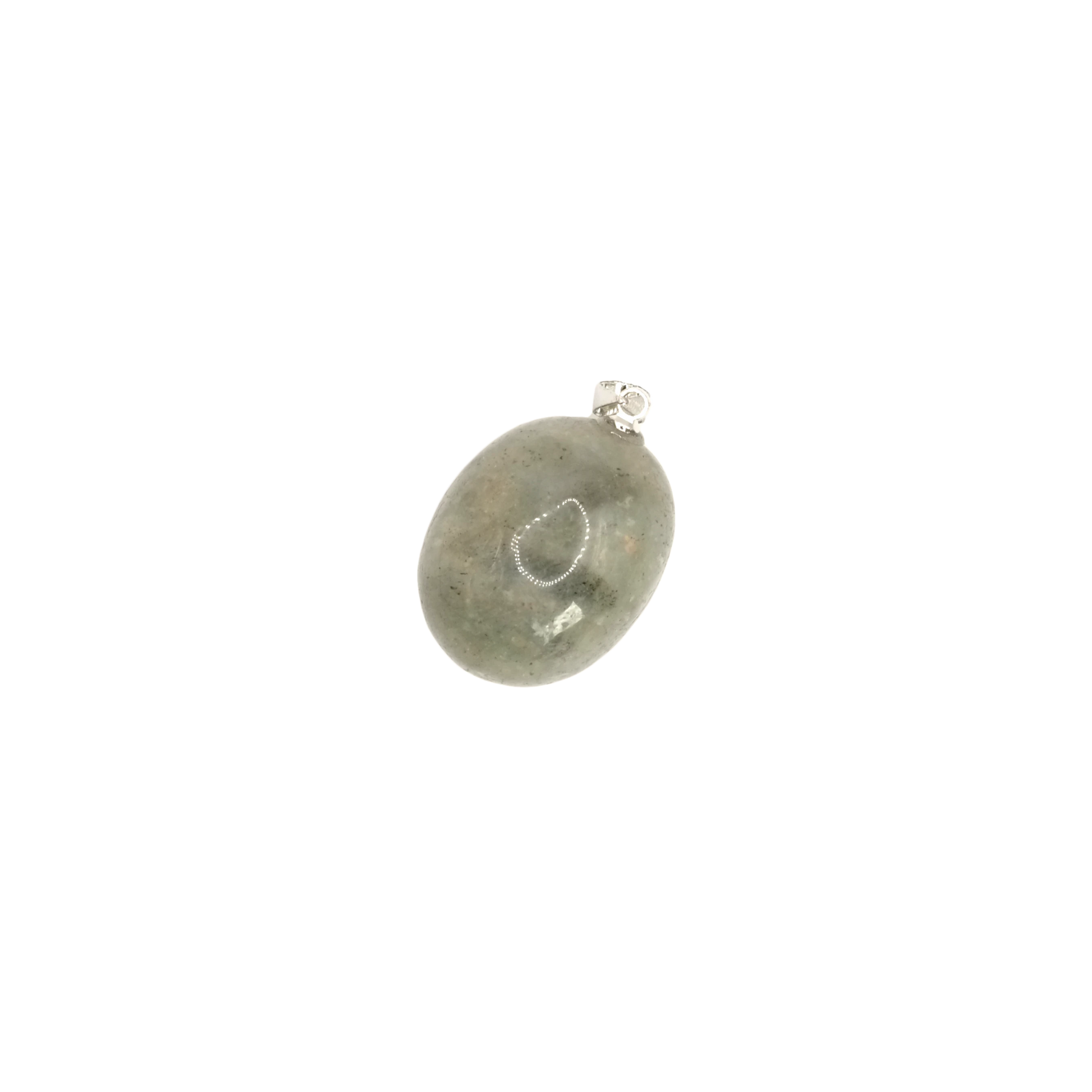Pendentif pierre roulée en labradorite de Madagascar de qualité A