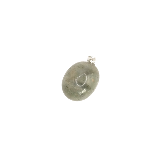 Pendentif pierre roulée en labradorite de Madagascar de qualité A