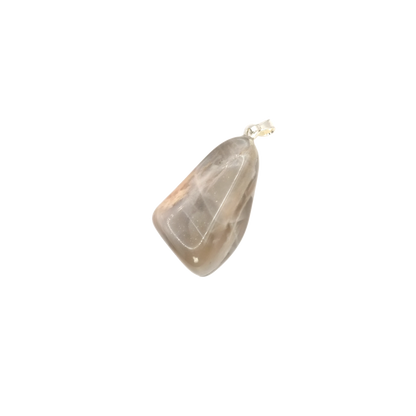 Pendentif pierre roulée en pierre de lune d'Inde de qualité A