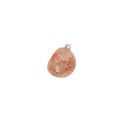 Pendentif pierre roulée en pierre de soleil d'Inde de qualité A+