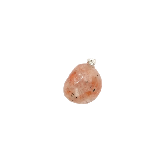 Pendentif pierre roulée en pierre de soleil d'Inde de qualité A+