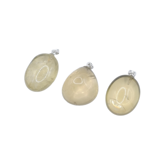 Pendentifs pierre roulée en citrine de Madagascar de qualité AA