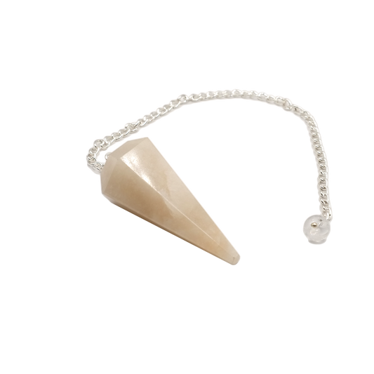 Pendule pierre de lune rose