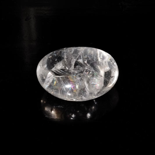 Pierre roulée en cristal de roche du Brésil de qualité AA