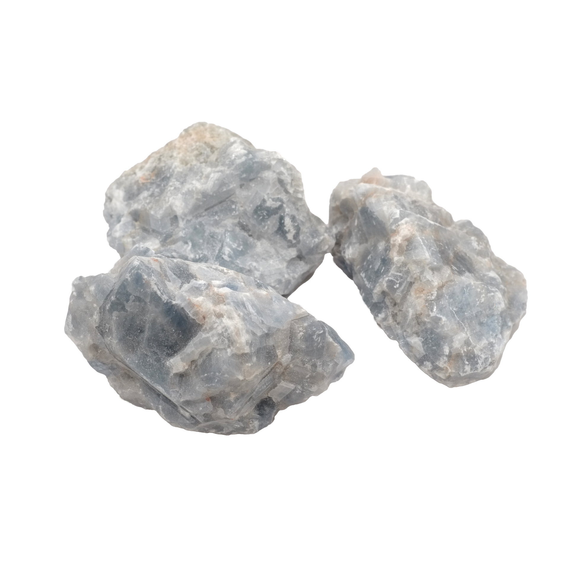 Pierre brute en calcite bleue du Mexique de qualité A