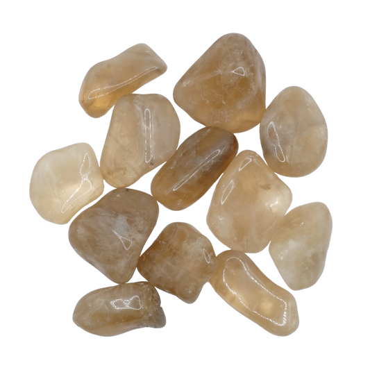 Pierres roulées en citrine naturelle du Brésil de qualité A