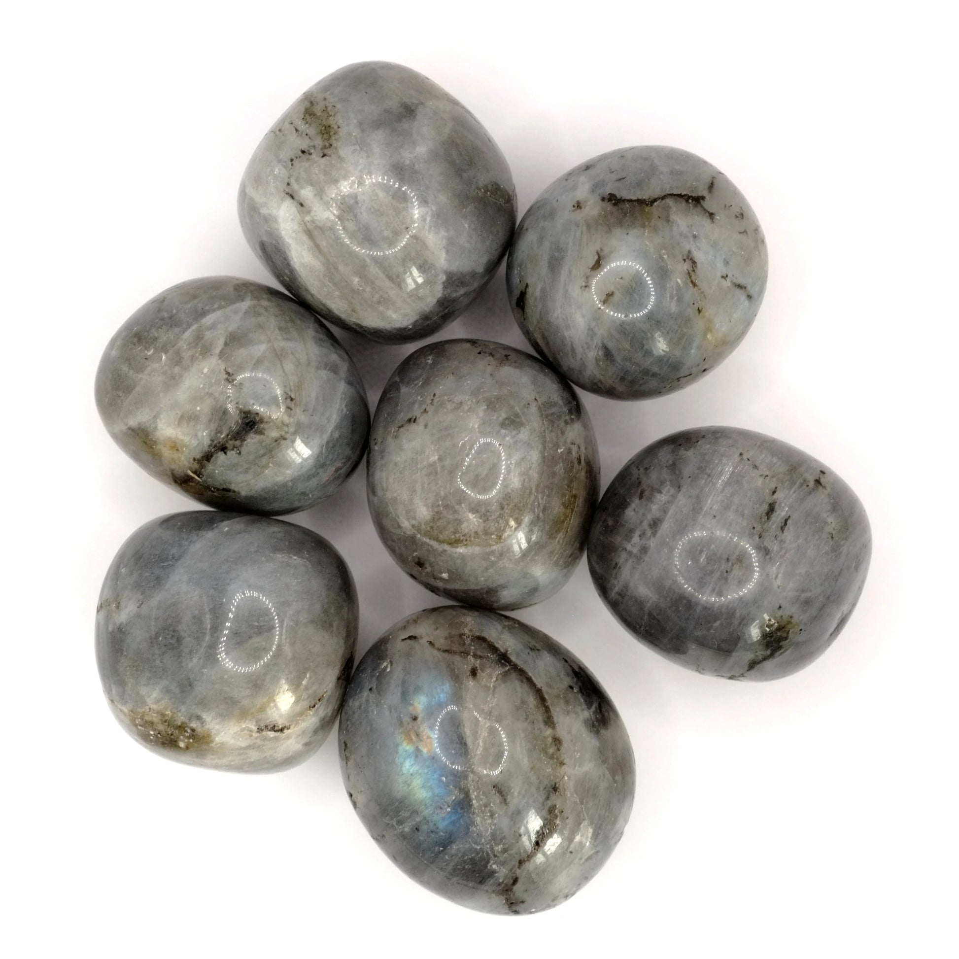 Pierres roulées en labradorite de Madagascar de qualité A