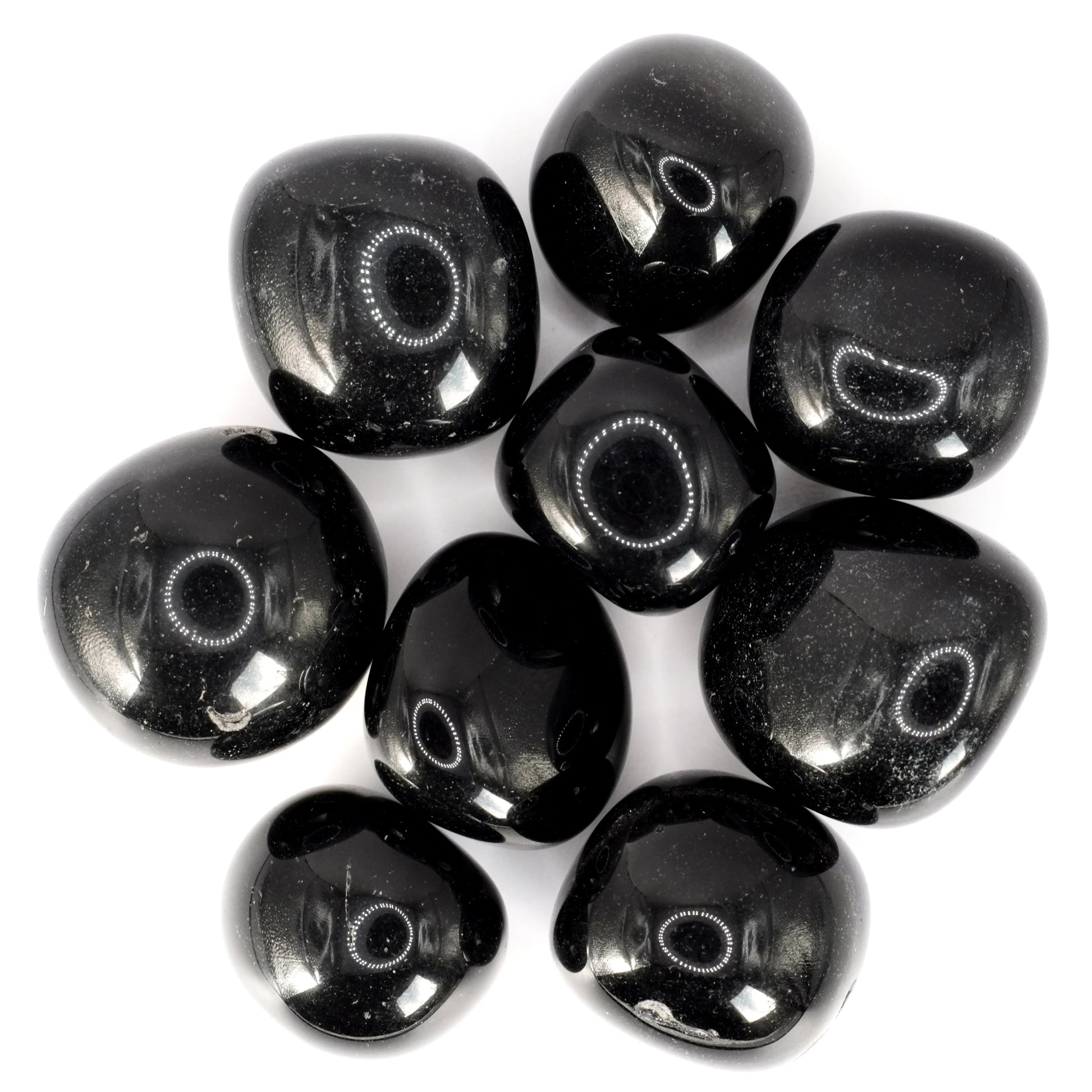 Pierres roulées en obsidienne du Mexique de qualité A