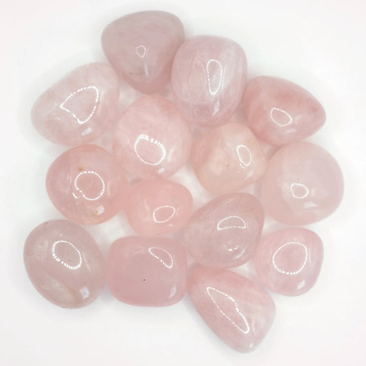 Pierres roulées en quartz rose d'Afrique du Sud de qualité A+