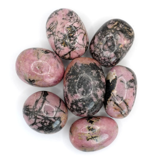 Pierres roulées en rhodonite de Madagascar de qualité A+